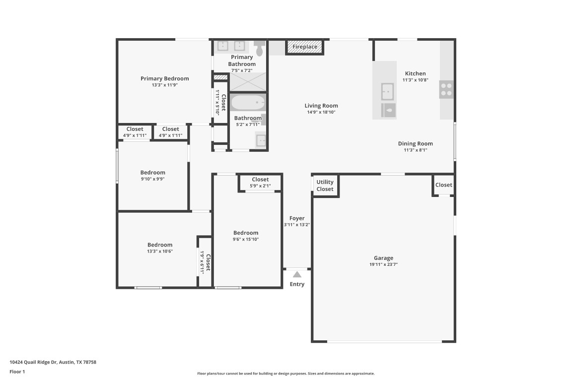 10424 Quail Ridge Drive Austin, TX 78758 - Photo 37 of 37 View of floor plan / room layout
