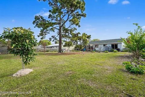 a view of outdoor space with garden