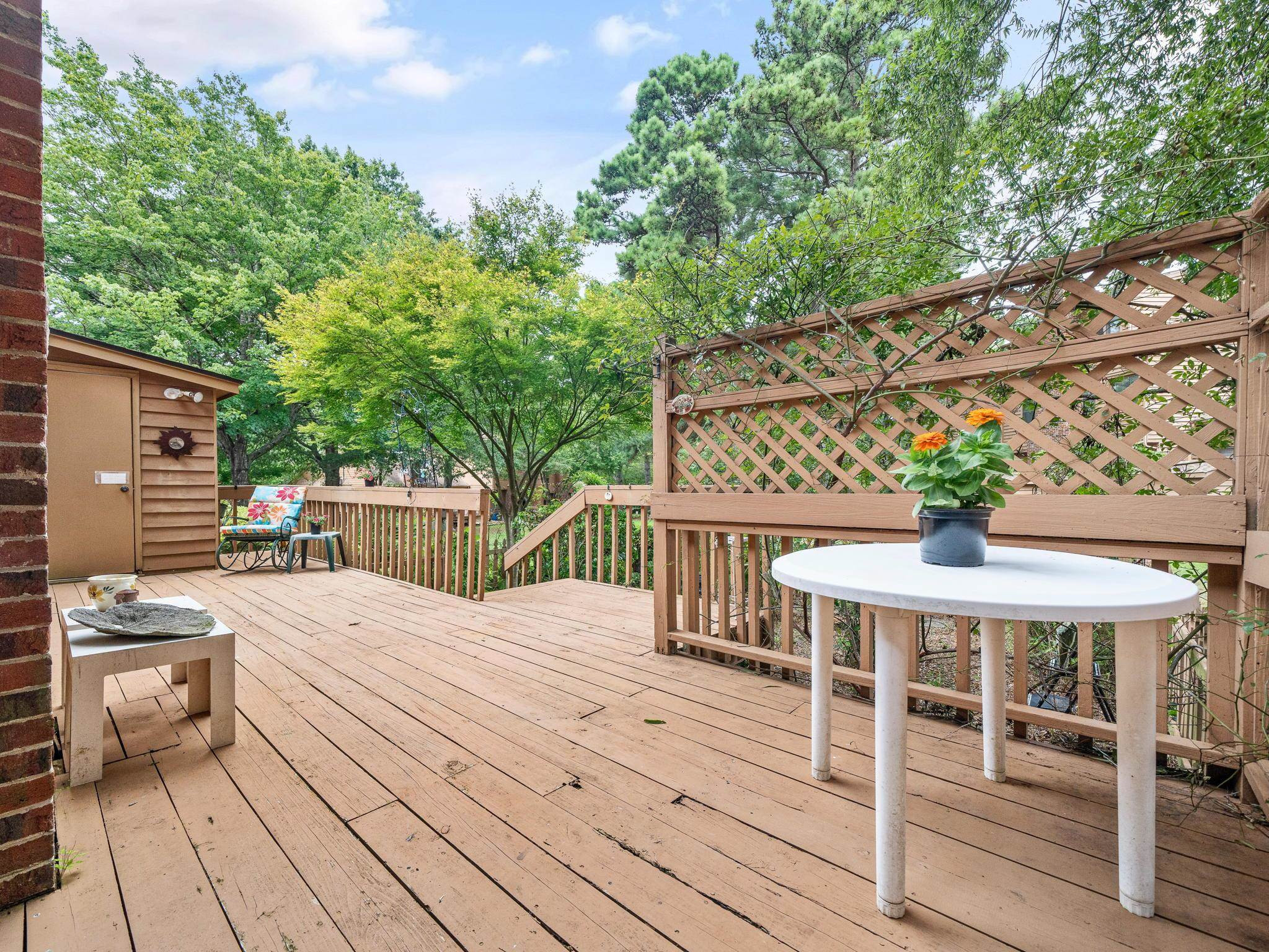 2608 Sawmill Road Raleigh, NC 27613 - Photo 22 of 29 Huge Deck is Perfect for Entertaining