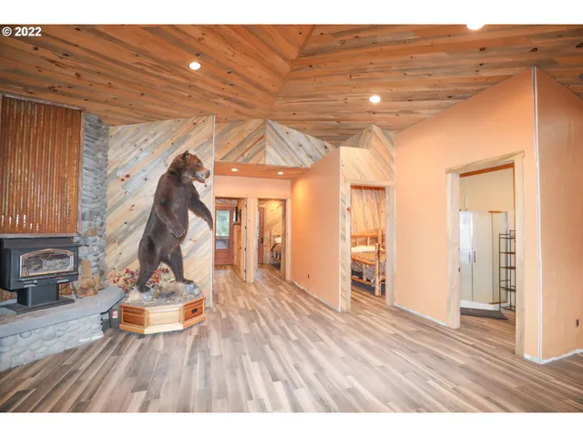 a view of livingroom with furniture and wooden floor