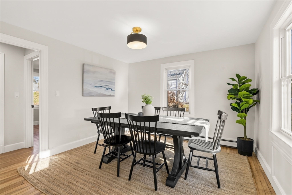 74 Magnolia Street Braintree, MA 02184 - Photo 17 of 35 a view of a dining room with furniture and wooden floor