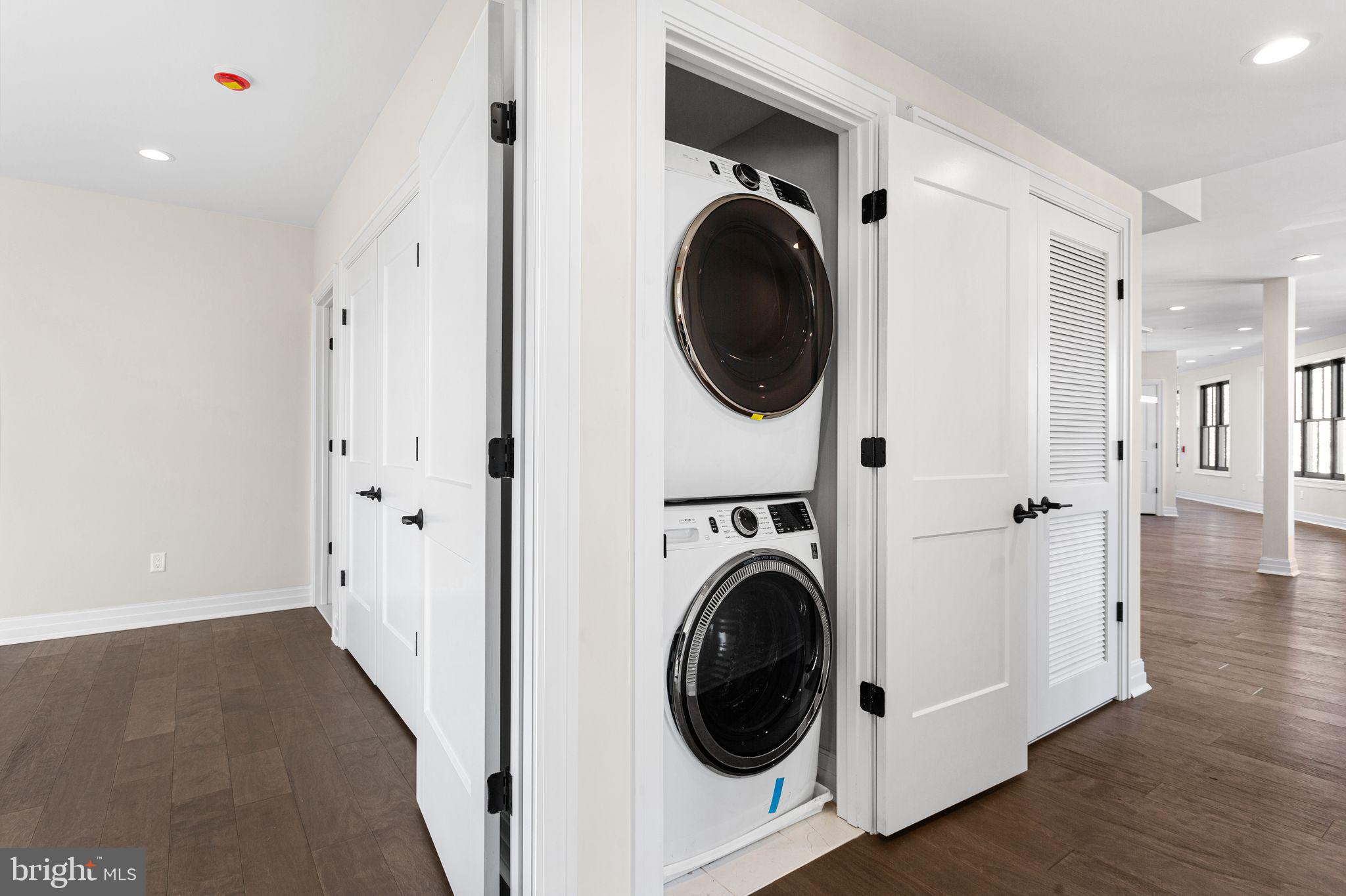 151 Kings Highway East, Unit A Haddonfield, NJ 08033 - Photo 21 of 24 a view of a hallway with washer and dryer