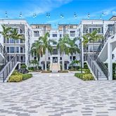 a view of tall buildings