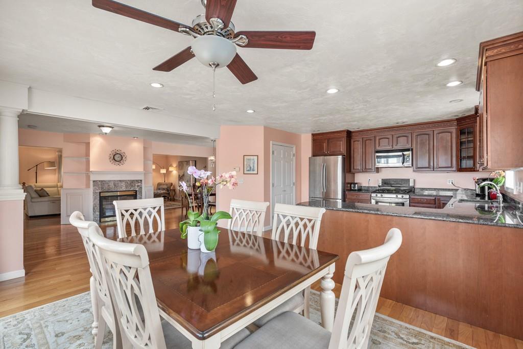 13 Uptack Road Groveland, MA 01834 - Photo 12 of 42 a dining room with furniture a kitchen view