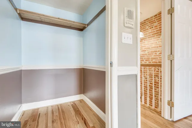 a view of a room with door