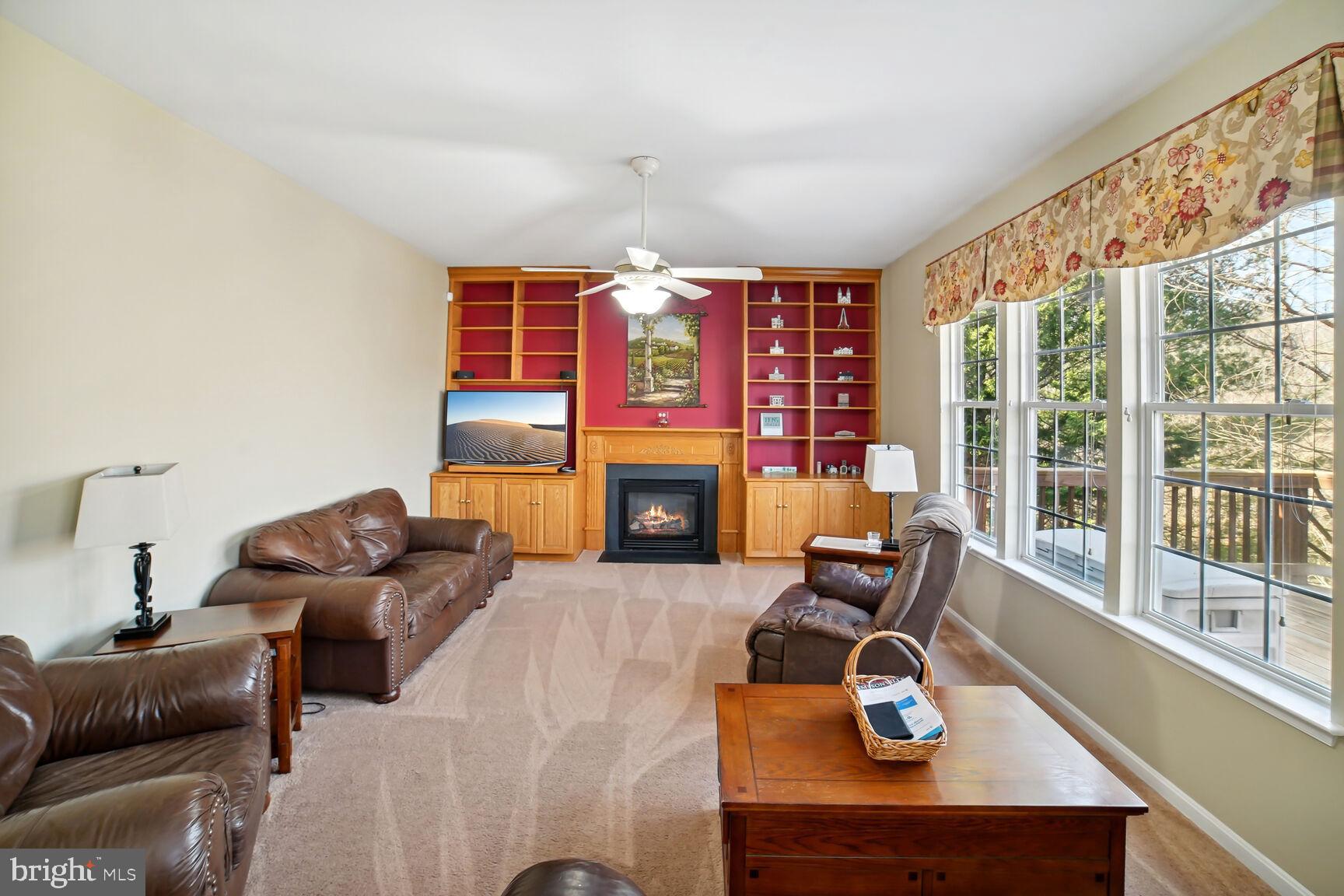 5880 Bridge Spring Road Frederick, MD 21704 - Photo 16 of 42 Gas Fireplace in Family Room