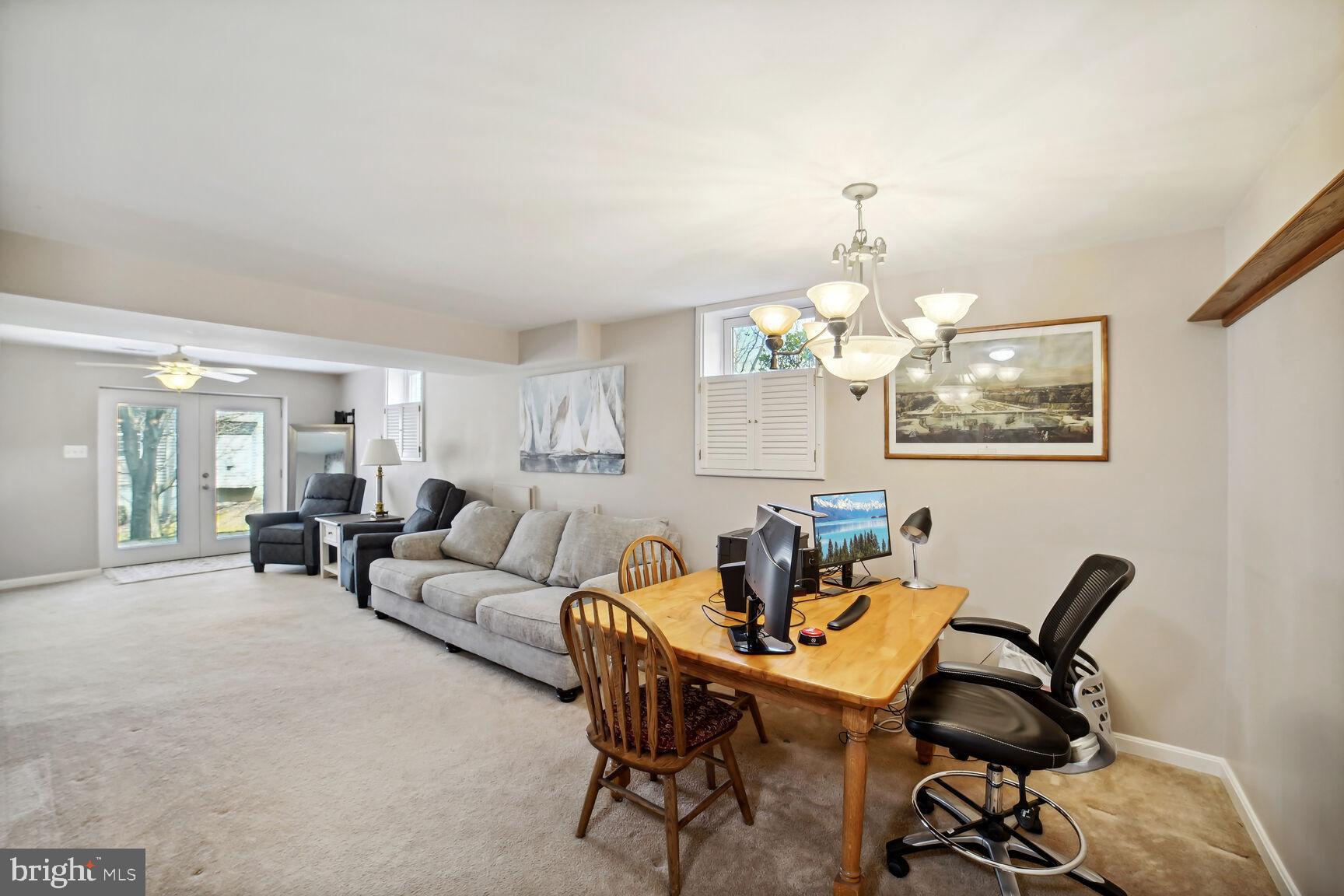 5880 Bridge Spring Road Frederick, MD 21704 - Photo 38 of 42 Finished Basement with Walkout