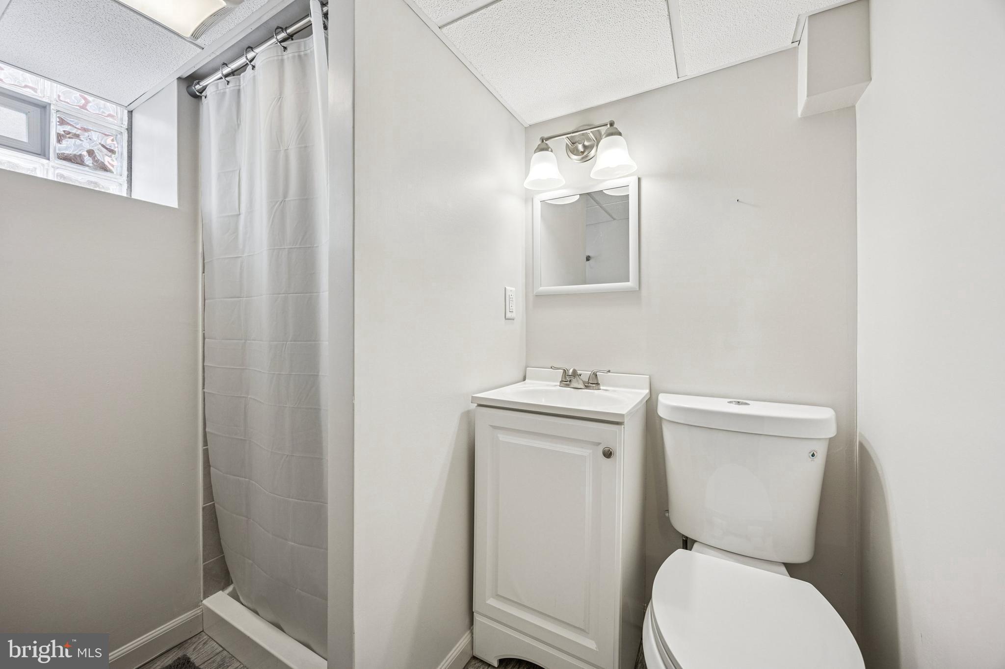 507 East Ridley Avenue Ridley Park, PA 19078 - Photo 17 of 18 a bathroom with a toilet a sink and mirror