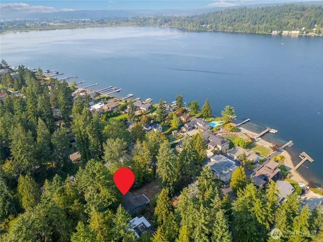 a view of house from a balcony
