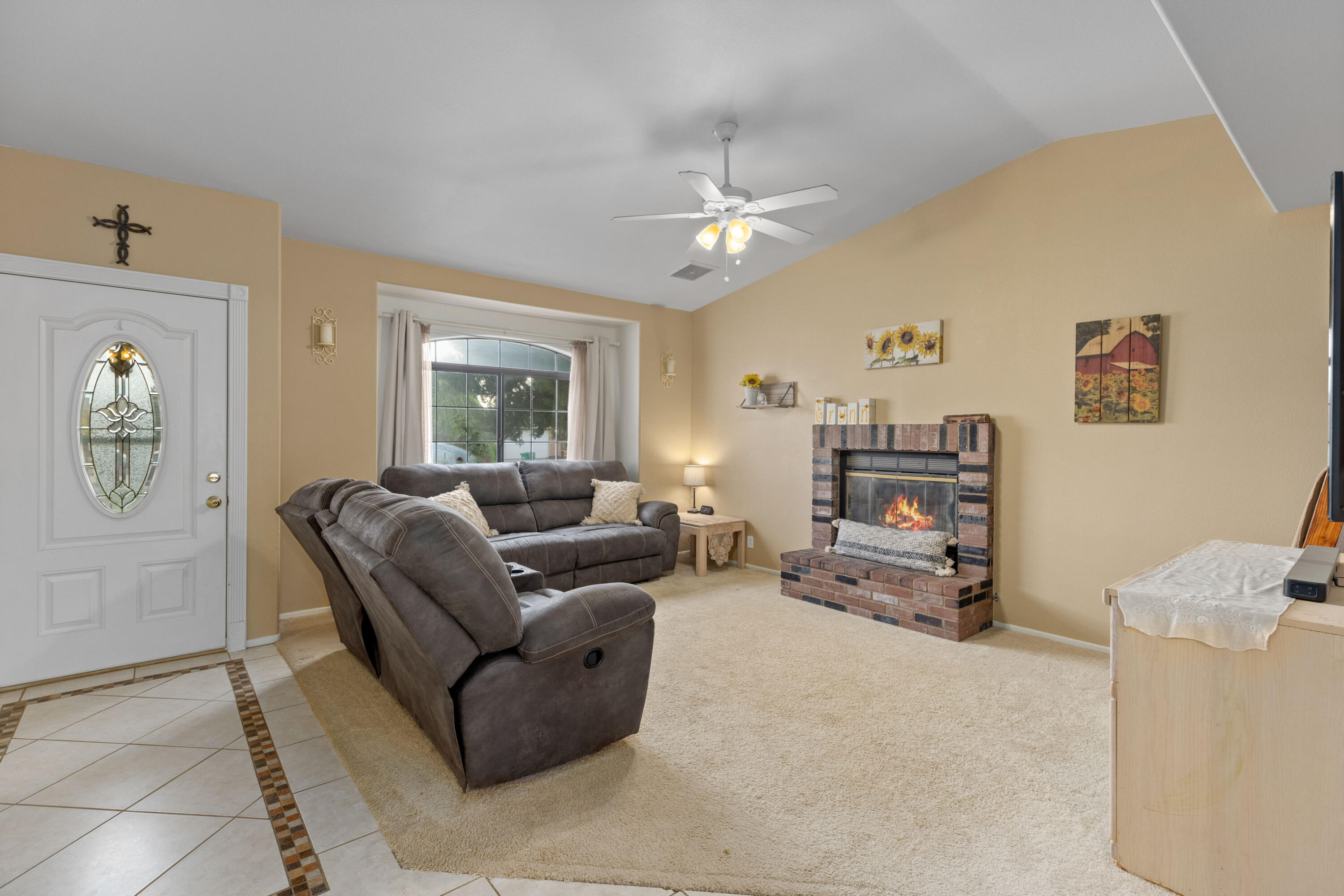 920 West Perch Avenue Ridgecrest, CA 93555 - Photo 3 of 26 a living room with furniture and a flat screen tv