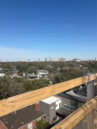 a view of a lake with a city view
