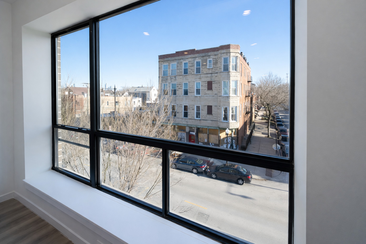 3122 South Morgan Street Chicago, IL 60608 - Photo 15 of 33 a view of a city from a window