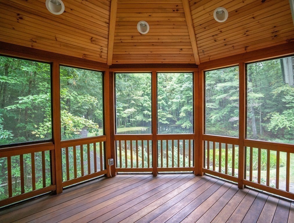 30 Harris Mountain Road Amherst, MA 01002 - Photo 15 of 42 a view of a wooden deck with a yard