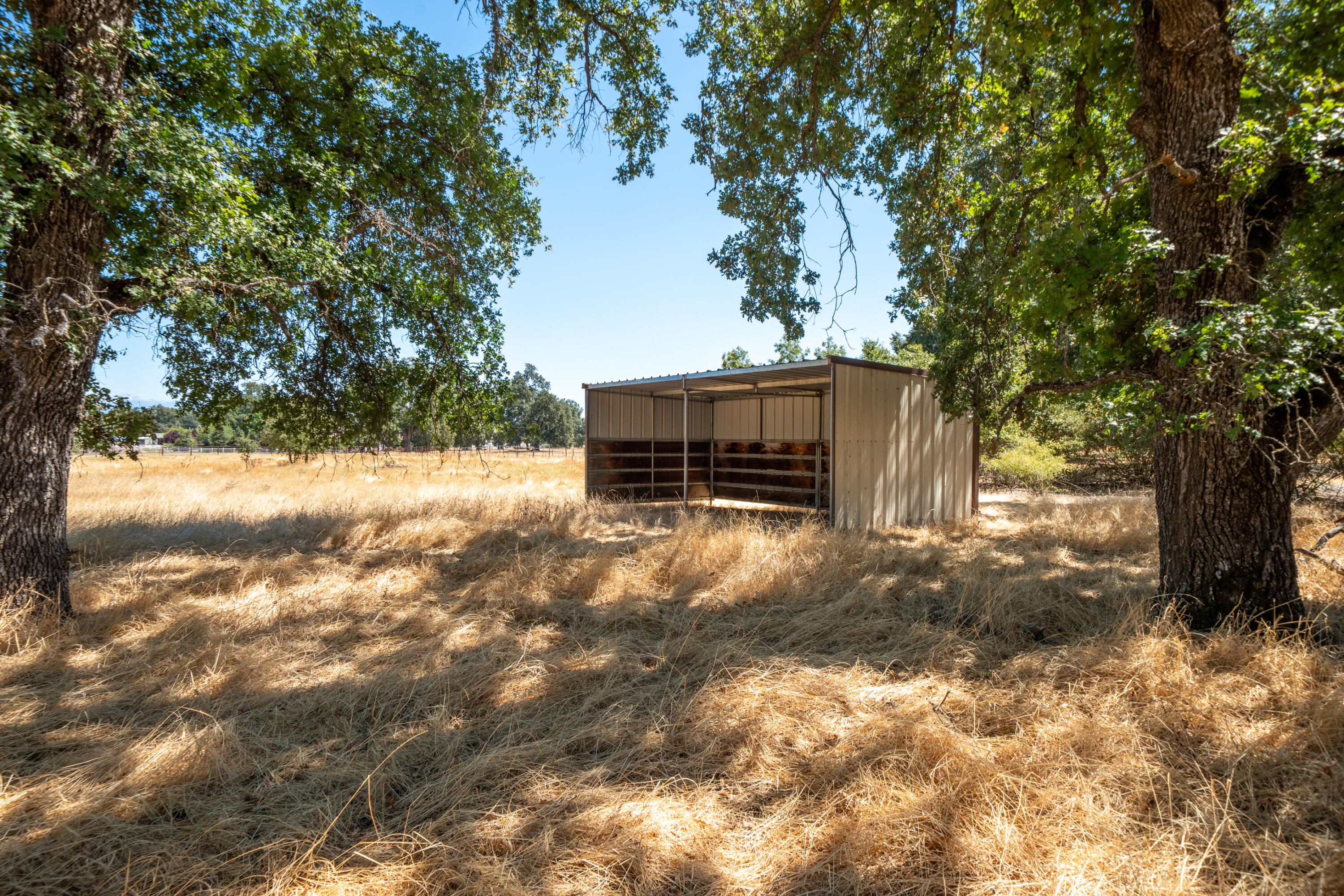 8533 Maynard Road Palo Cedro, CA 96073 - Photo 89 of 100 a backyard of a house with table and chairs