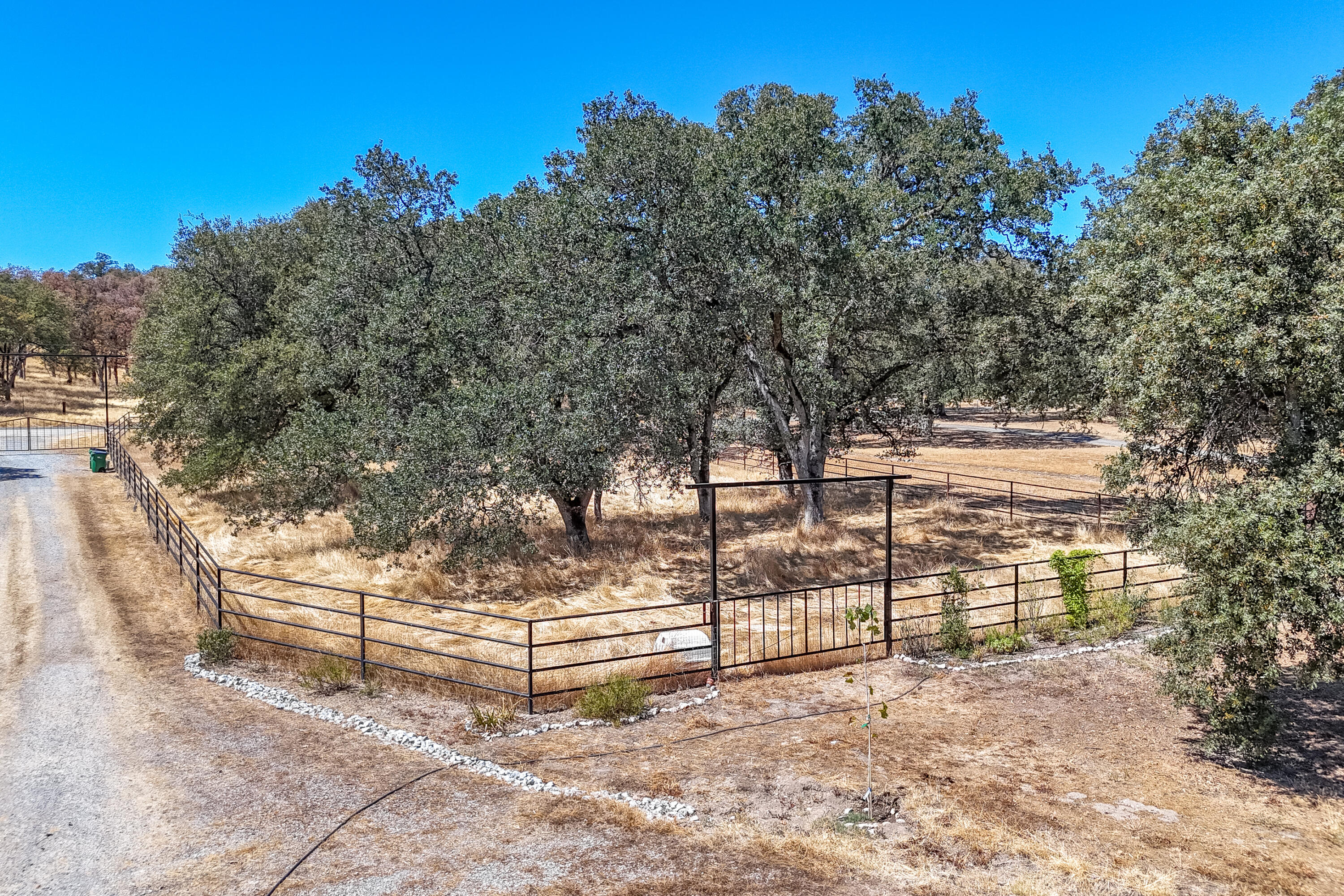 8533 Maynard Road Palo Cedro, CA 96073 - Photo 92 of 100 a view of a yard with wooden fence