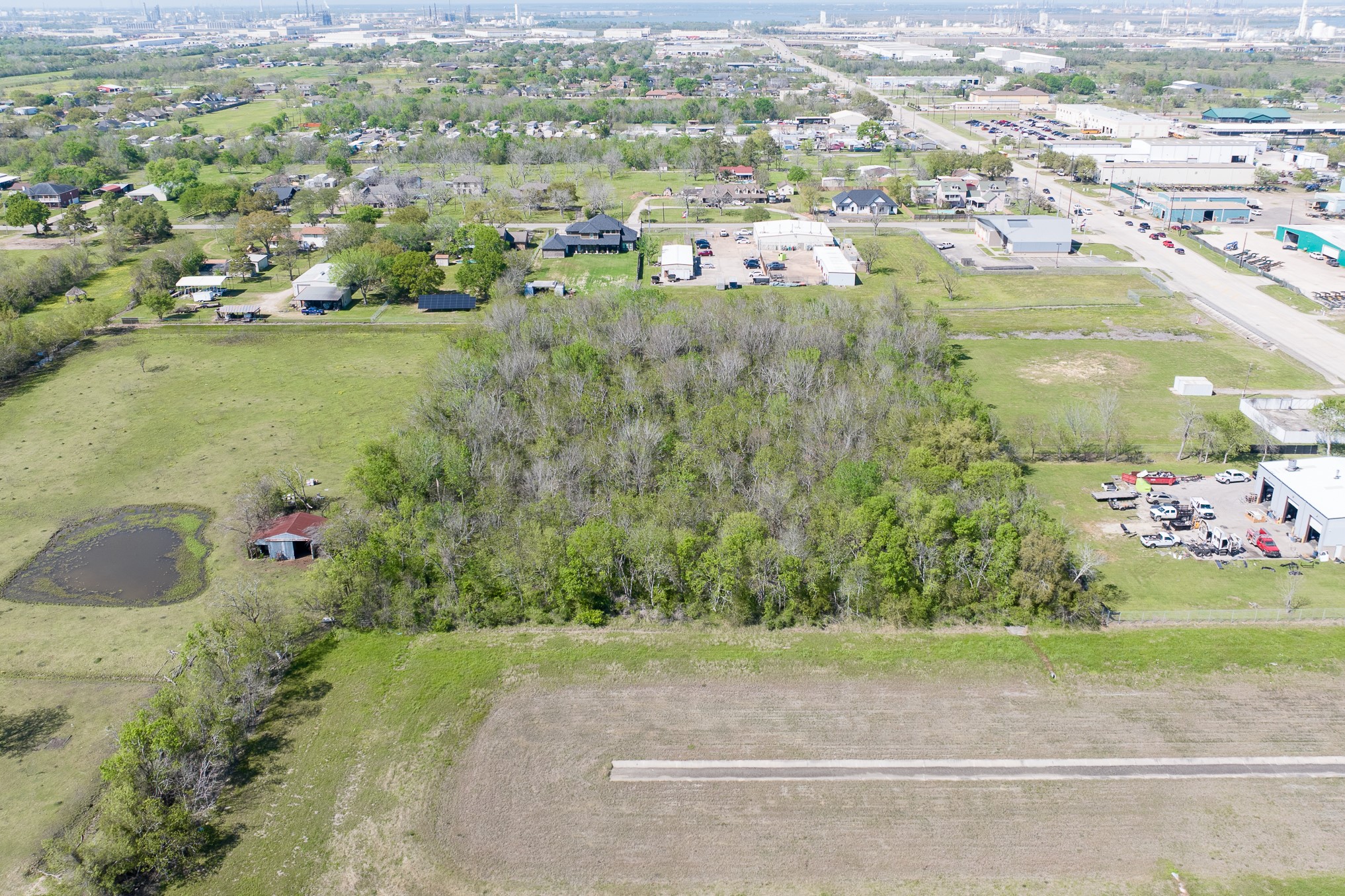 0 East H Street La Porte, TX 77571 - Photo 18 of 21 an aerial view of a house with a yard