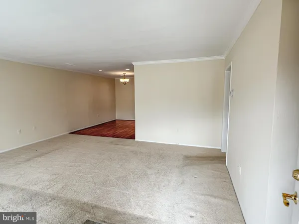 a view of an empty room