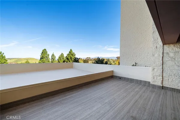 a view of terrace with seating space