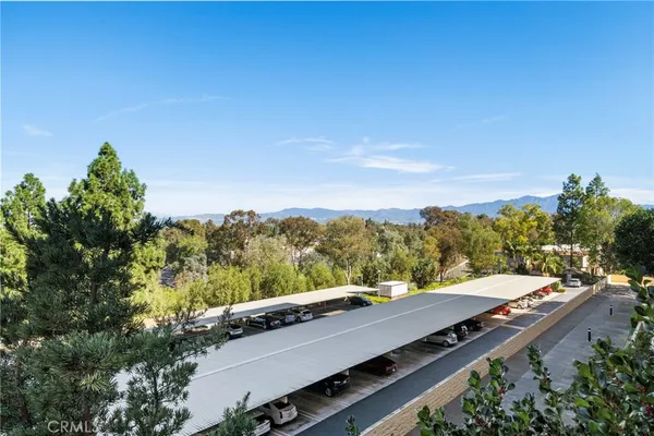 a view of a city from a terrace