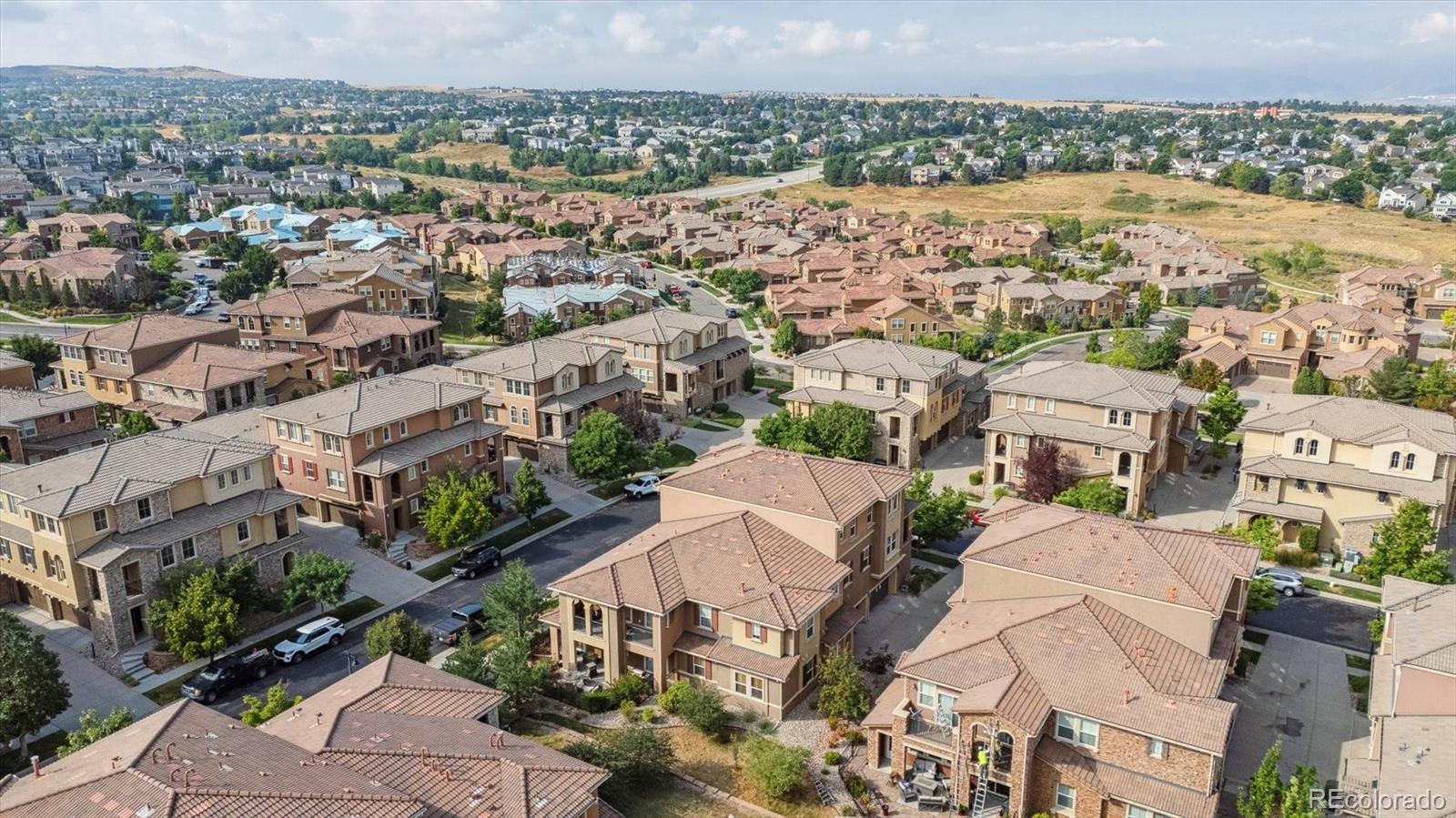 3350 Cascina Circle, Unit D Highlands Ranch, CO 80126 - Photo 31 of 40 an aerial view of multiple house