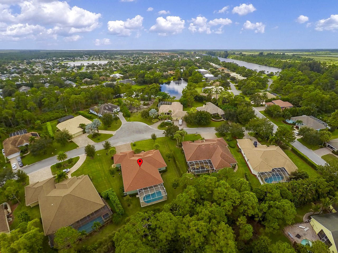 2663 Southwest Windship Way Stuart, FL 34997 - Photo 3 of 28 Rear Aerial