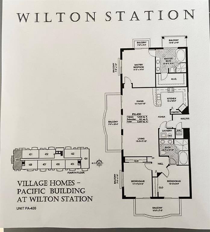 2633 Northeast 14th Avenue, Unit 400 Wilton Manors, FL 33334 - Photo 74 of 74 Floorplan