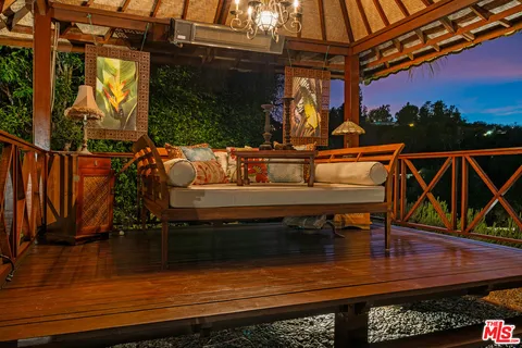 a view of a city with mountain