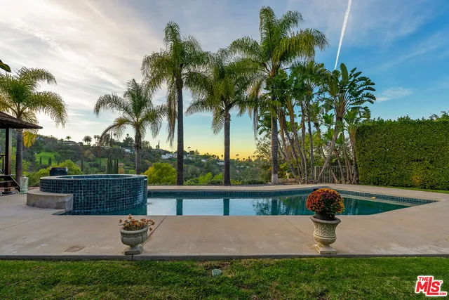a view of outdoor space yard and swimming pool