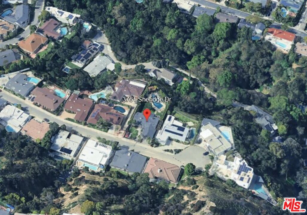 3761 Sheridge Drive Sherman Oaks, CA 91403 - Photo 3 of 3 an aerial view of a city with lots of residential buildings