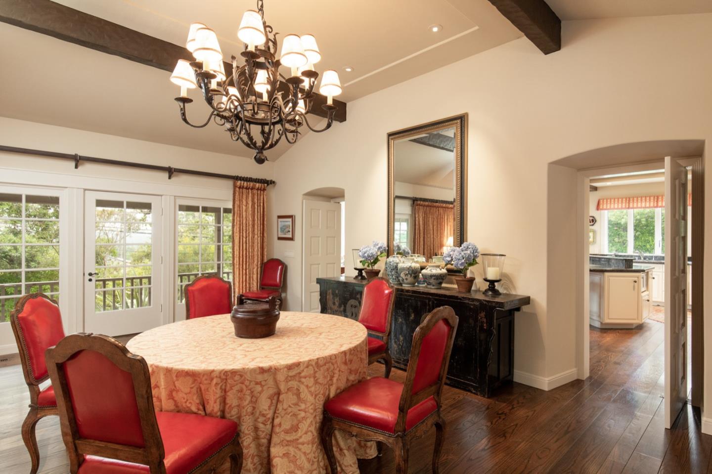1427 Riata Road Pebble Beach, CA 93953 - Photo 10 of 24 a view of a dining room with furniture window and outside view