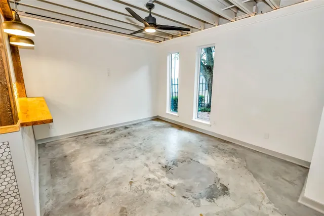 a kitchen with a stove and a microwave