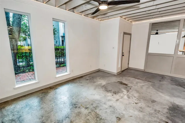 a kitchen with sink refrigerator and microwave