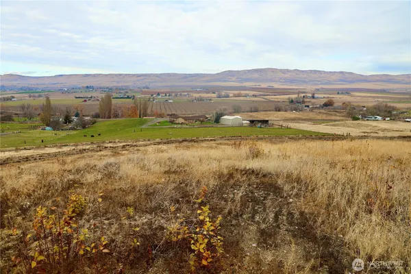 a view of an outdoor space and mountain view