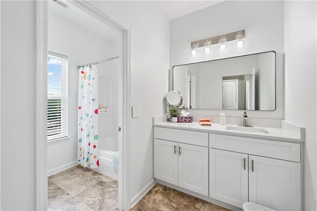 a building outdoor space with patio furniture