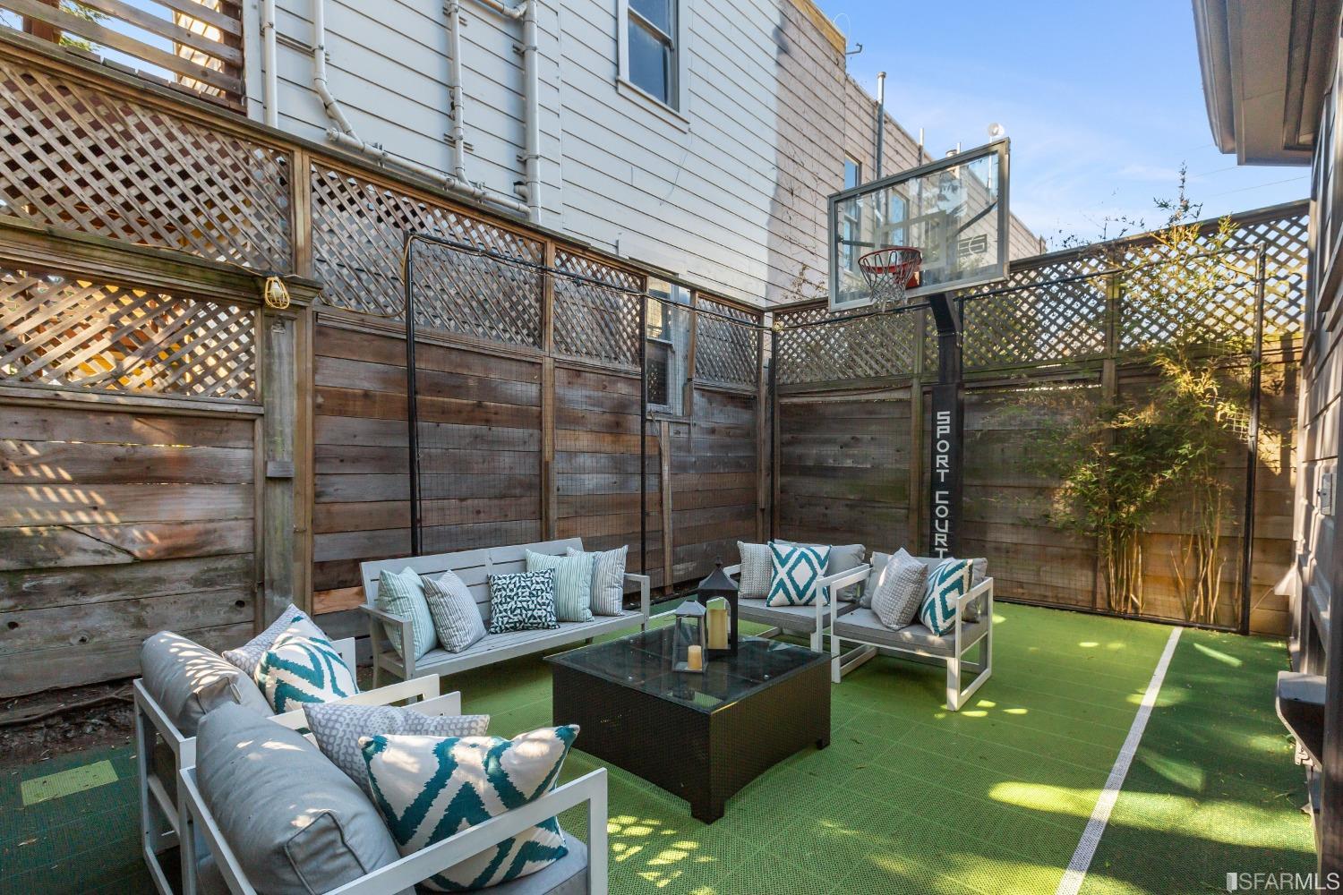151 Broderick Street San Francisco, CA 94117 - Photo 36 of 39 a backyard of a house with outdoor seating