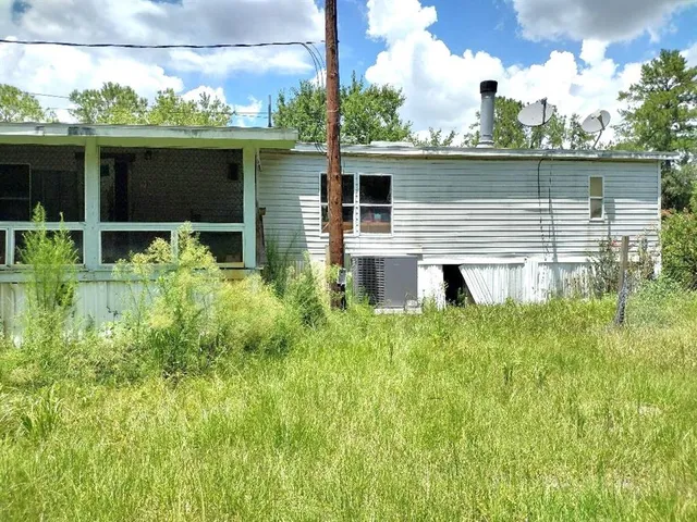 a view of backyard with a garden and plants