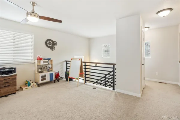 a view of a livingroom with toys