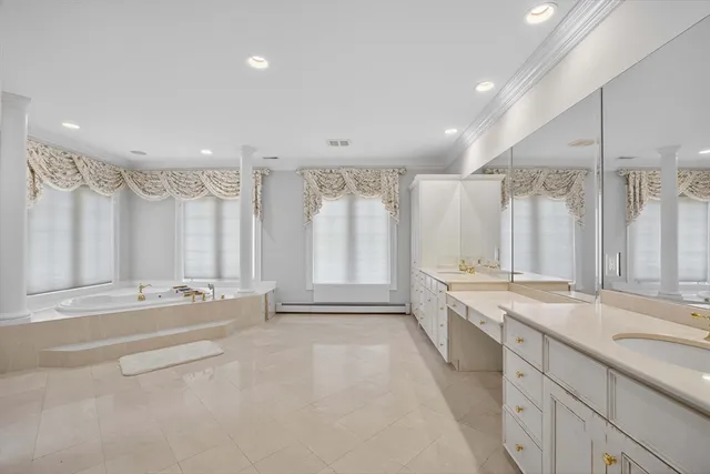 a view of livingroom with the hallway