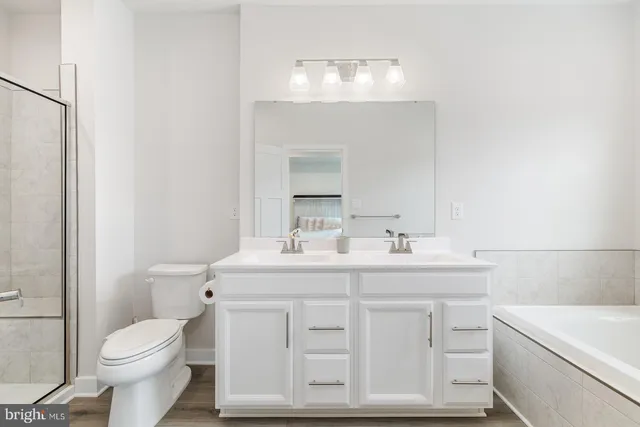 a living room with a rug