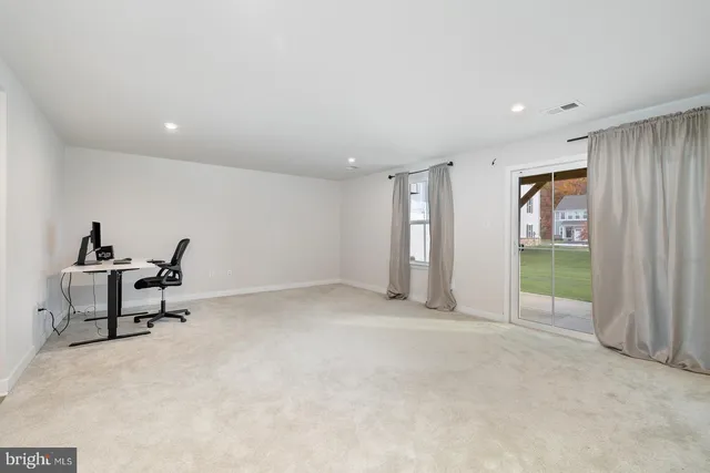 a view of empty room