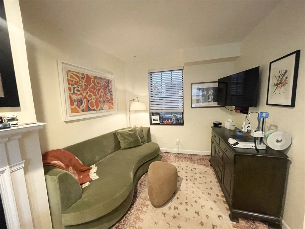 9 Primus Avenue, Unit 1 Boston, MA 02114 - Photo 8 of 19 a living room with furniture and a flat screen tv