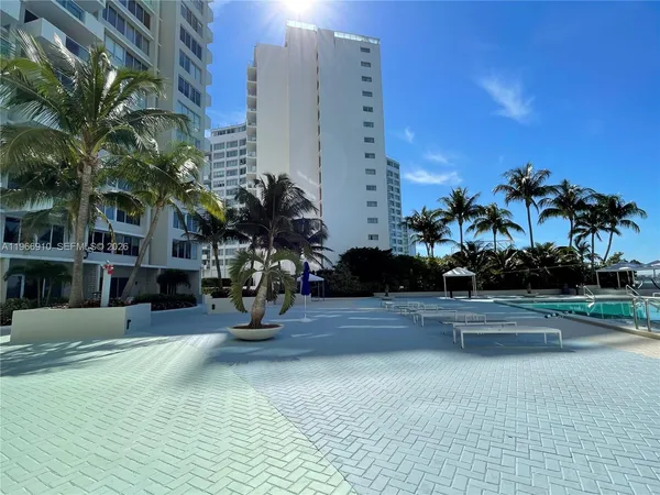 a view of a terrace with outdoor space