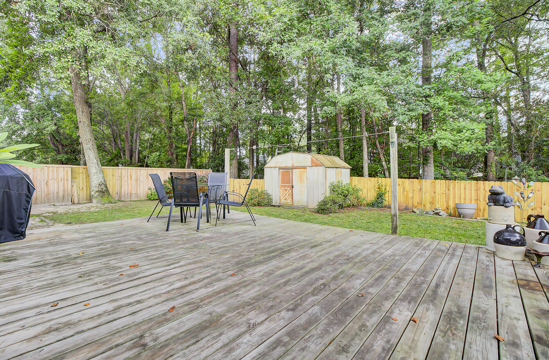 198 Lancaster Road Summerville, SC 29485 - Photo 30 of 34 Overlooking Fenced Rear Yard