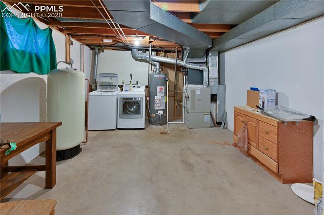 15445 Raton Road Colorado Springs, CO 80921 - Photo 33 of 46 Large laundry and storage space in basement