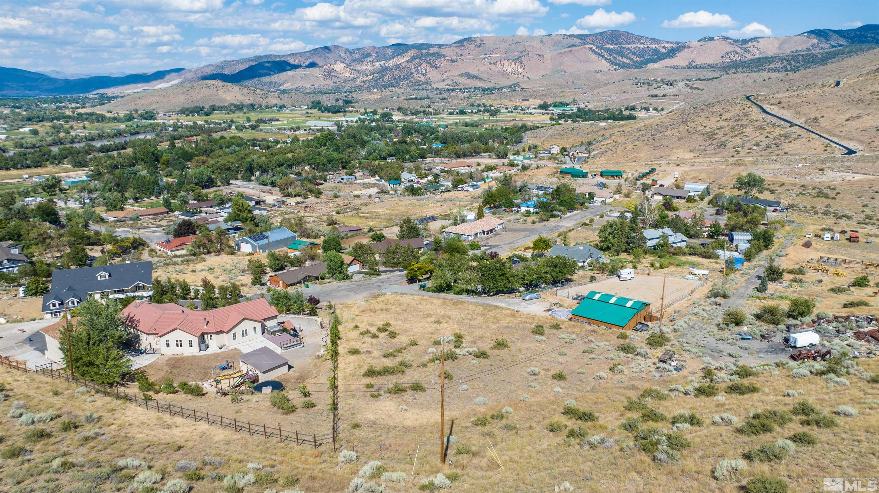 110 Del Mesa Circle Reno, NV 89521 - Photo 27 of 33 an aerial view of a house with a mountain