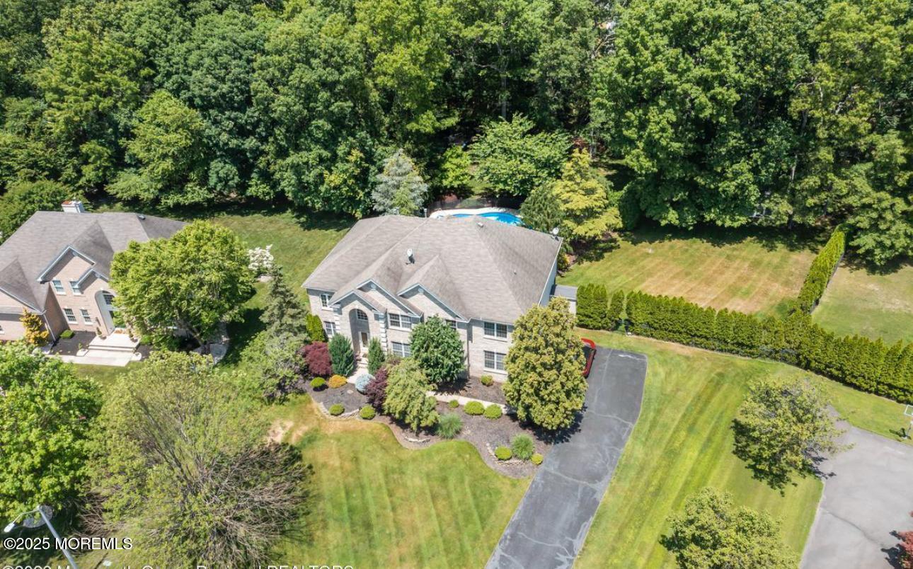 7 Round Hill Road Jackson, NJ 08527 - Photo 55 of 55 an aerial view of a house with yard swimming pool and outdoor seating
