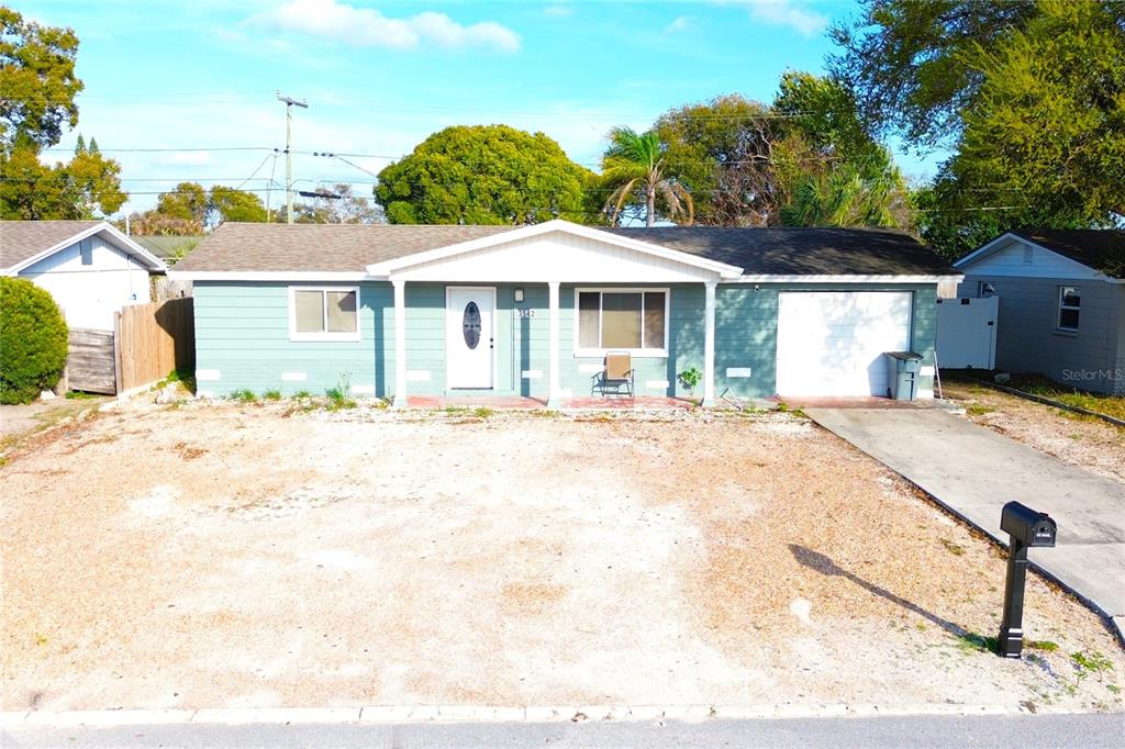 a house view with a outdoor space