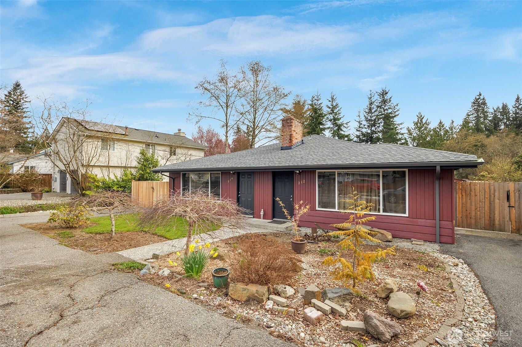 212 Madison Street Everett, WA 98203 - Photo 18 of 40 a front view of a house with a yard outdoor seating and barbeque oven