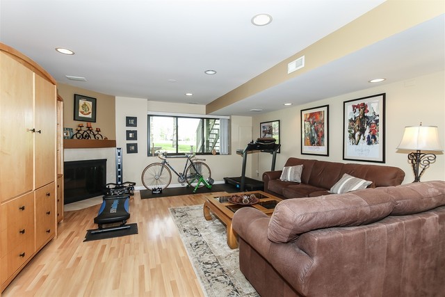241 Timber Ridge Lane Lake Barrington, IL 60010 - Photo 23 of 33 a living room with furniture windows and a fireplace