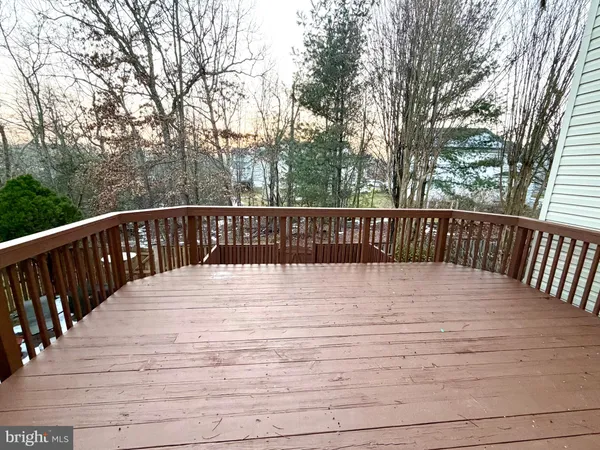 a view of a deck